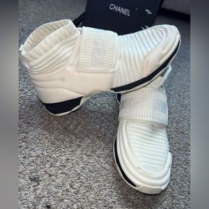 Chanel white sock sneakers 6